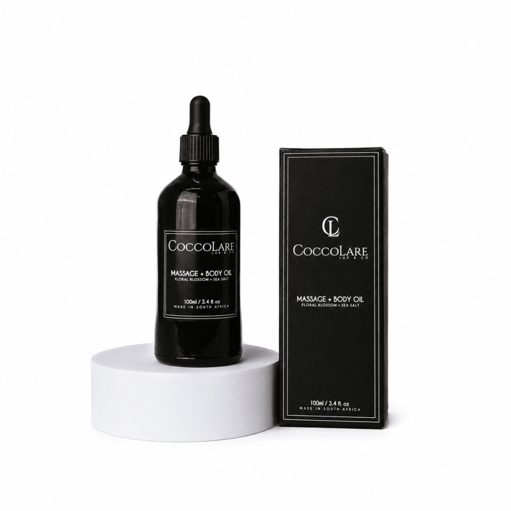 <strong>Massage + Body Oil</strong><br>Floral Blossom & Sea Salt